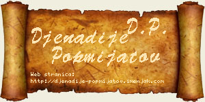 Đenadije Popmijatov vizit kartica